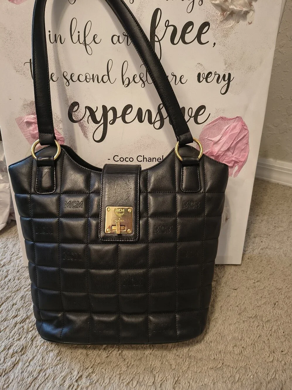 For Trade MCM Quilted Tote